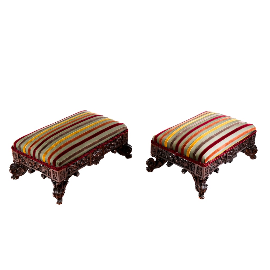 Pair of 19th C. Continental or Russian Benches (1 of 6)