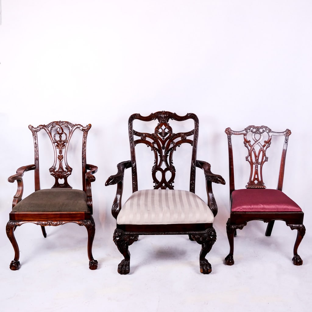 Three English-Style Dining Chairs (1 of 11)