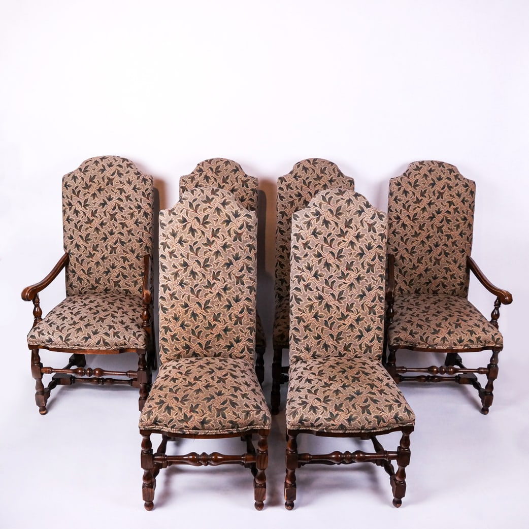 Six Contemporary Oak Dining Chairs (1 of 11)