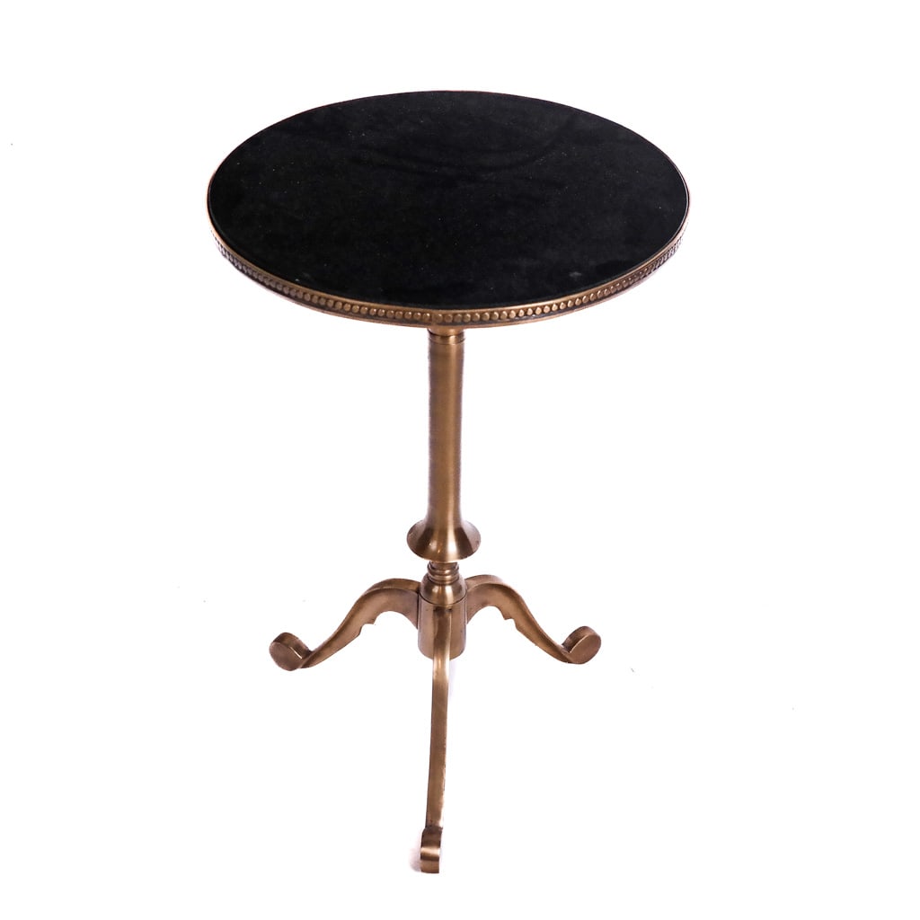 Contemporary Marble-Inset Tripod Table (1 of 6)