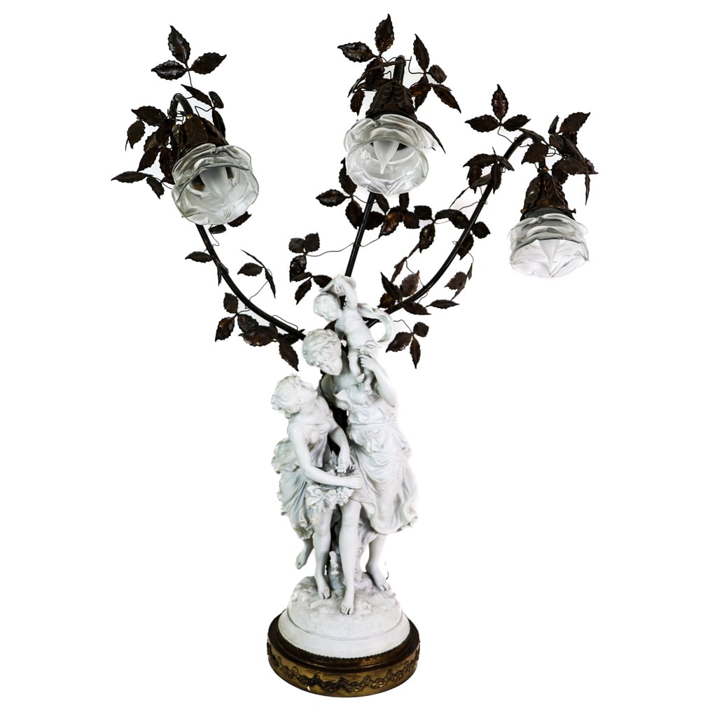 Parian Porcelain Figural Table Lamp (1 of 10)