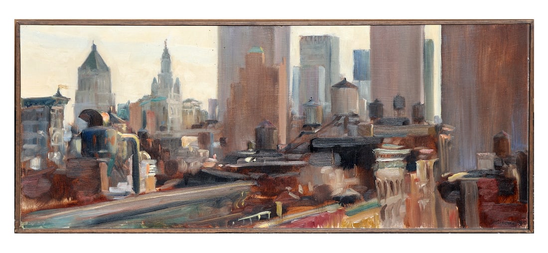 Steve KUZMA: Lower NYC Skyline Painting (1 of 5)