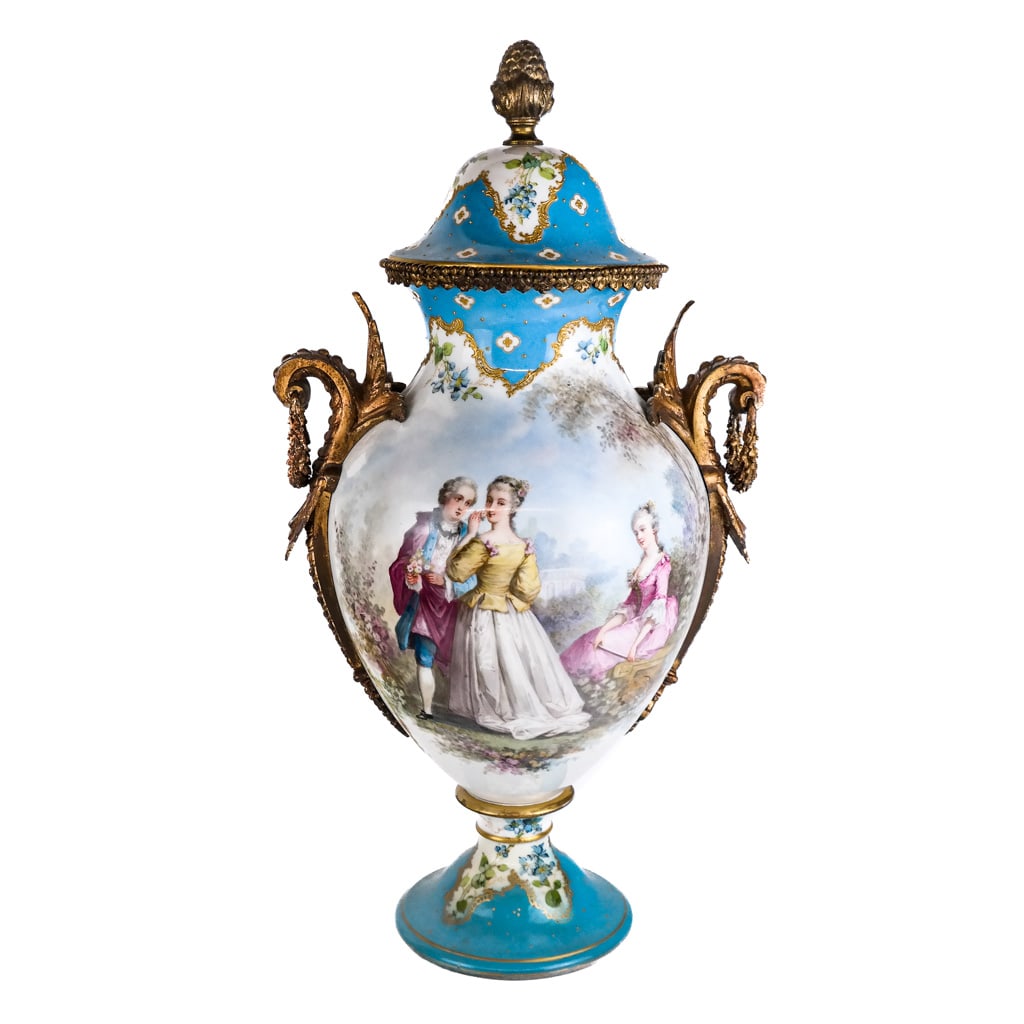 Louis XVI-Style Gilt Bronze-Mounted Urn (1 of 10)