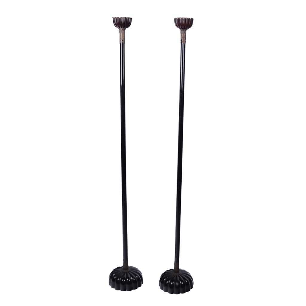 Large Pair of Japanese Meiji Floor Lamps (1 of 8)