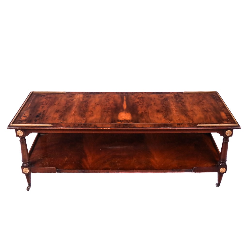 Regency-Style Mixed Wood Coffee Table (1 of 6)