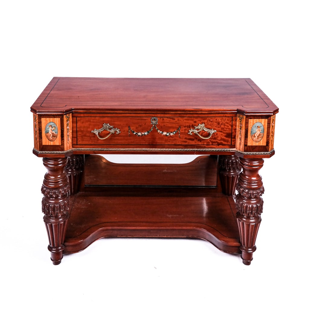 Edwardian-Style Paint Decorated Pier Console (1 of 11)
