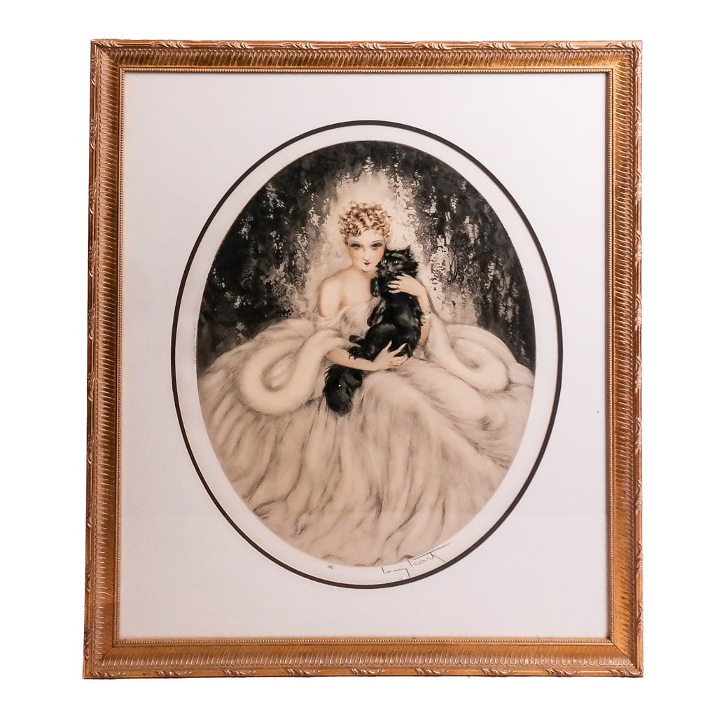 Louis ICART: Colored Drypoint Etching (1 of 10)