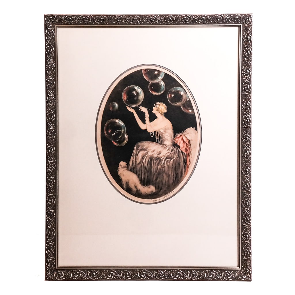 Louis ICART: Colored Drypoint Etching (1 of 9)