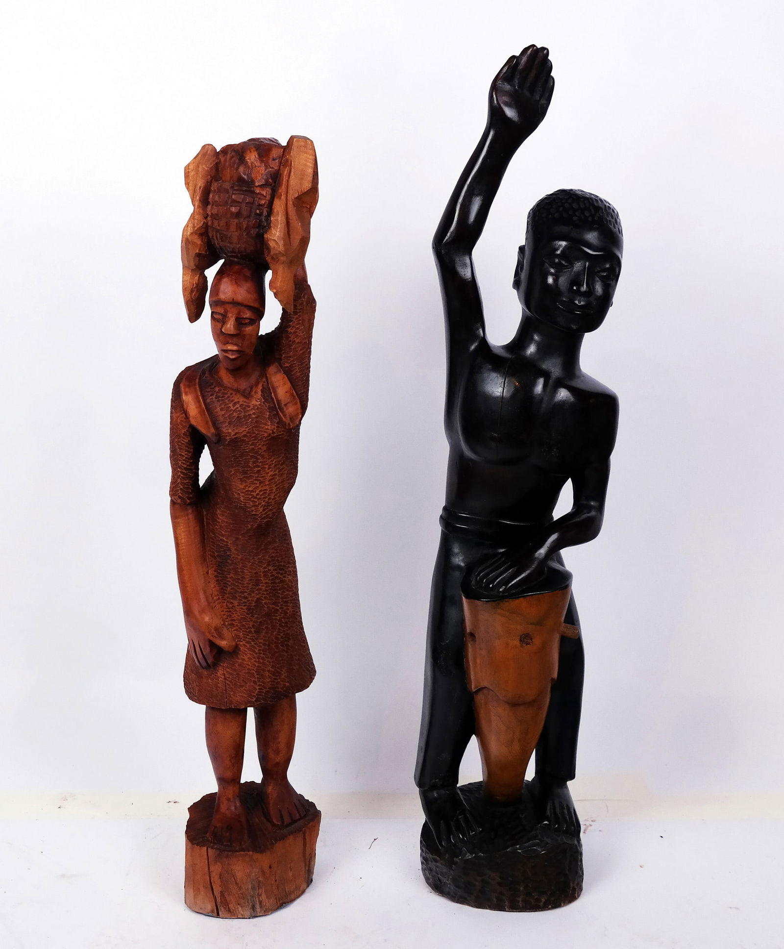 Two African Carved Wood Figures (1 of 11)