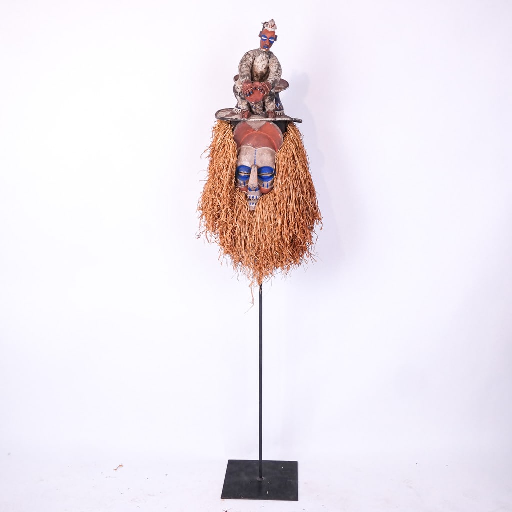 19th C. African "Yaka" Ceremonial Mask (1 of 7)