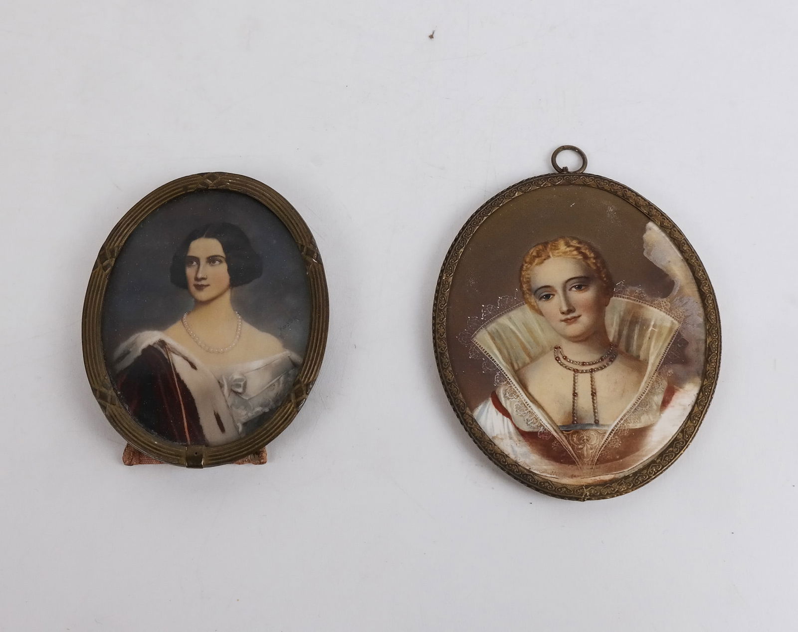 Two Oval Framed Miniature Portraits (1 of 6)
