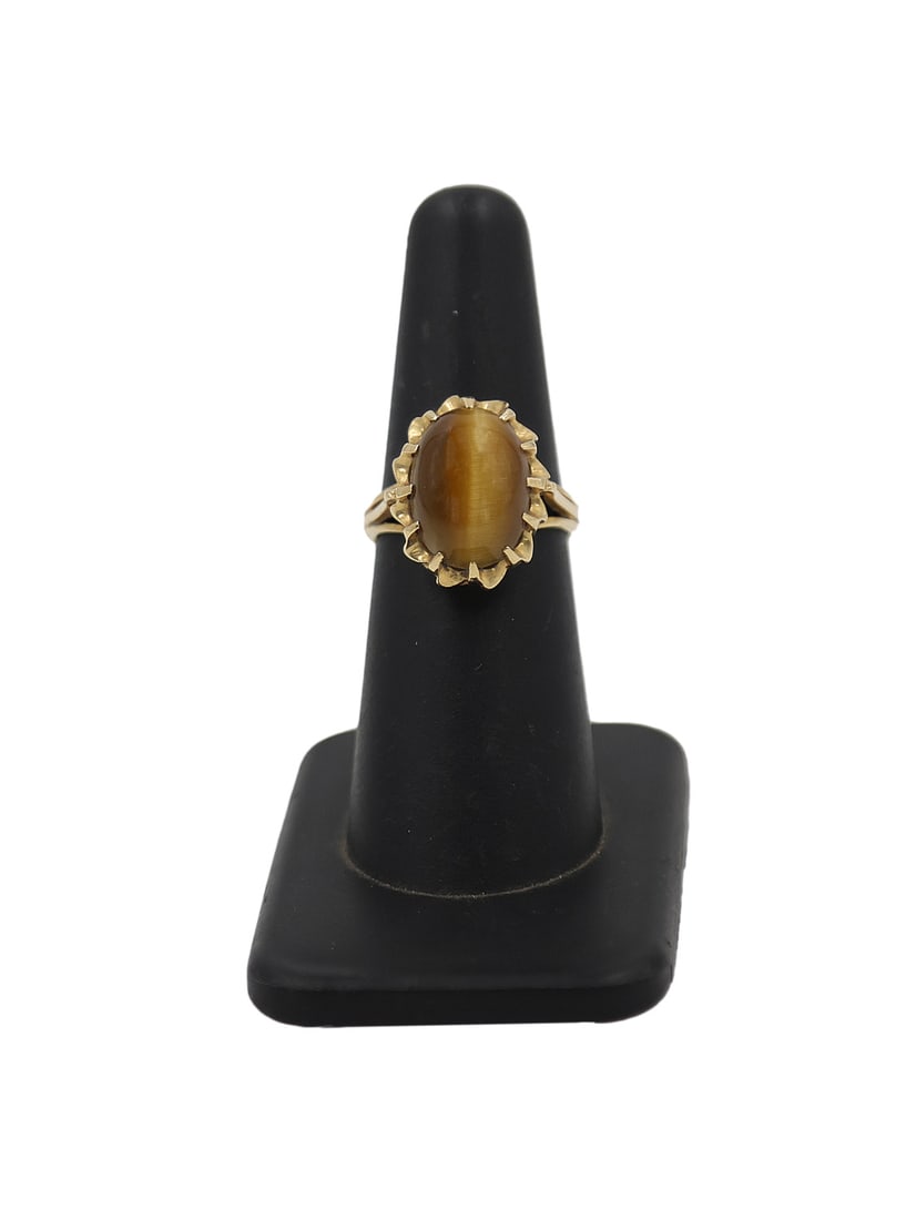14K Gold and Tiger Eye Ring (1 of 5)