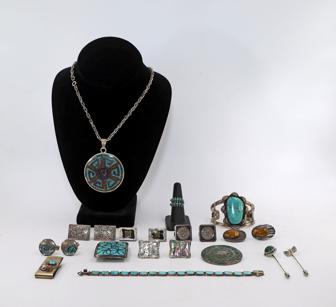 Sterling Silver and Enamel Men's Jewelry (1 of 15)