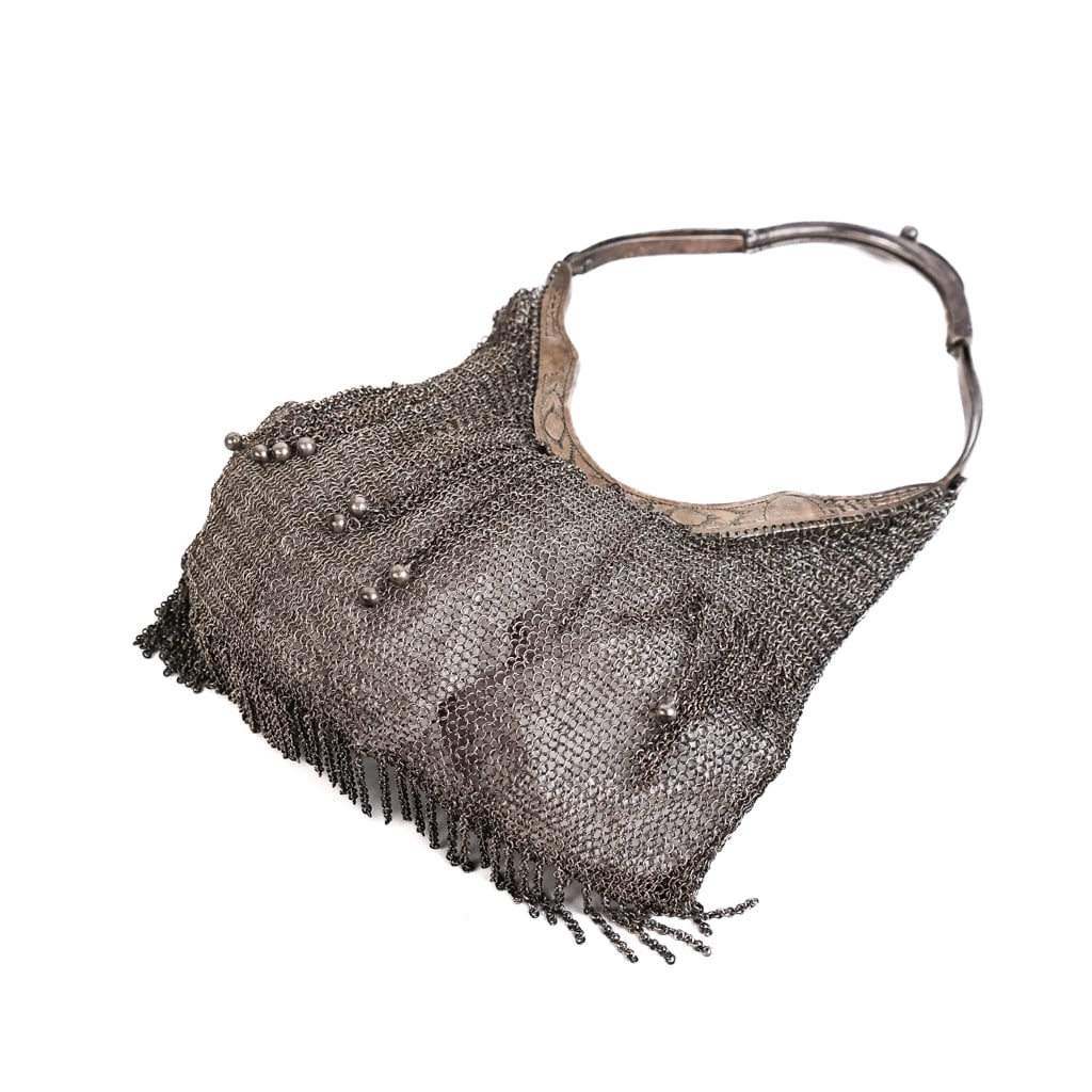 Judaica Polish Silver Mesh Purse (1 of 8)