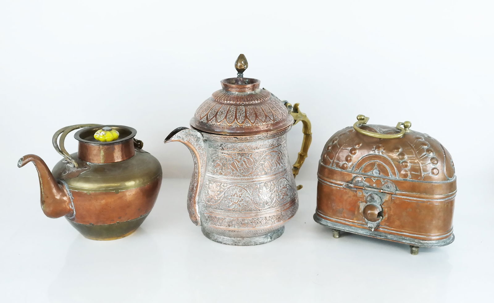 Three Copper and Brass Vessels (1 of 4)