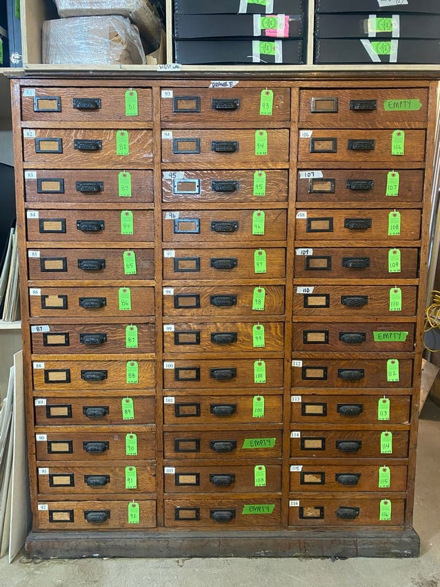 Monumental Victorian Oak 36-Drawer Cabinet (1 of 7)