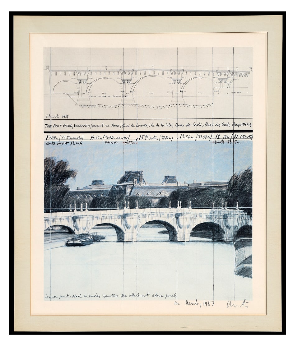 CHRISTO: “Point de Neuf” Poster, Signed (1 of 5)