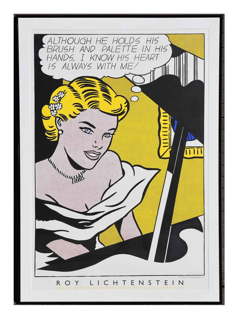 Roy LICHTENSTEIN: Girl at Piano - Commercial Lithograph (1 of 4)