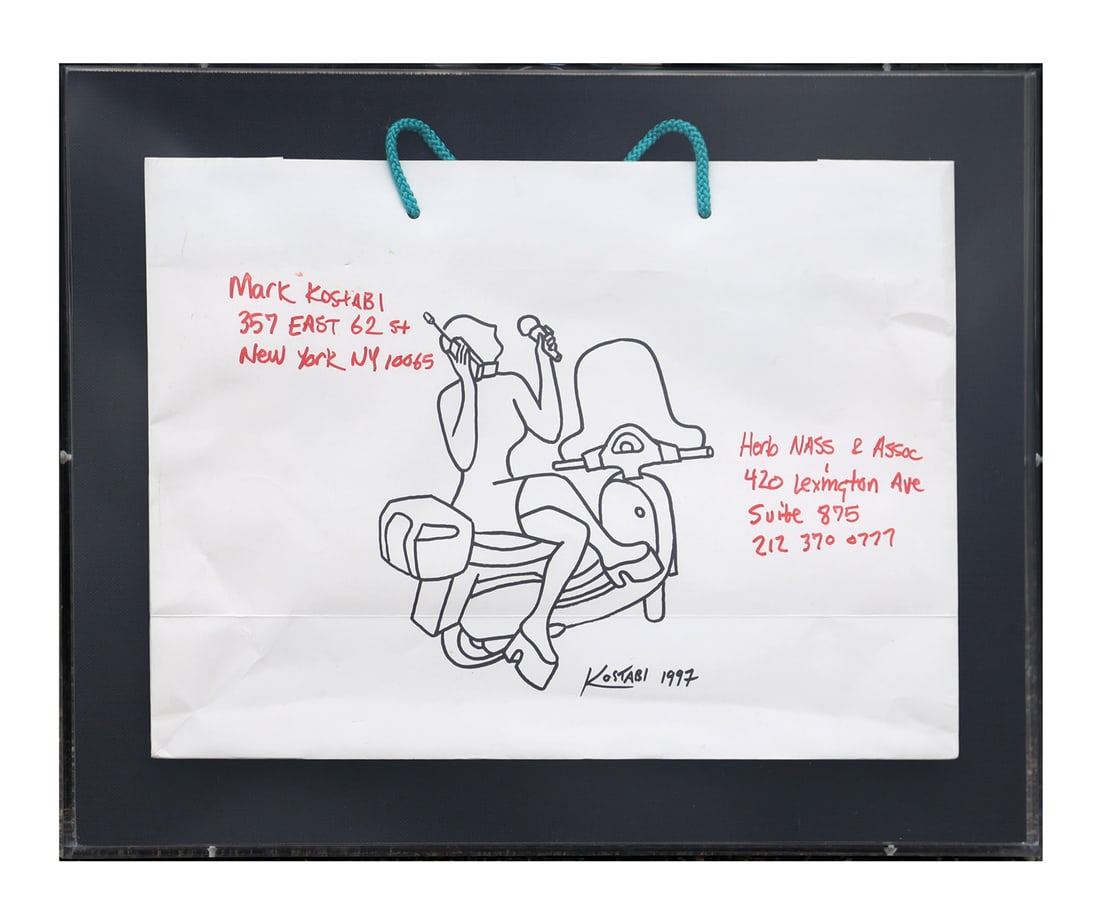Mark KOSTABI: Shopping Bag, Signed (1 of 3)