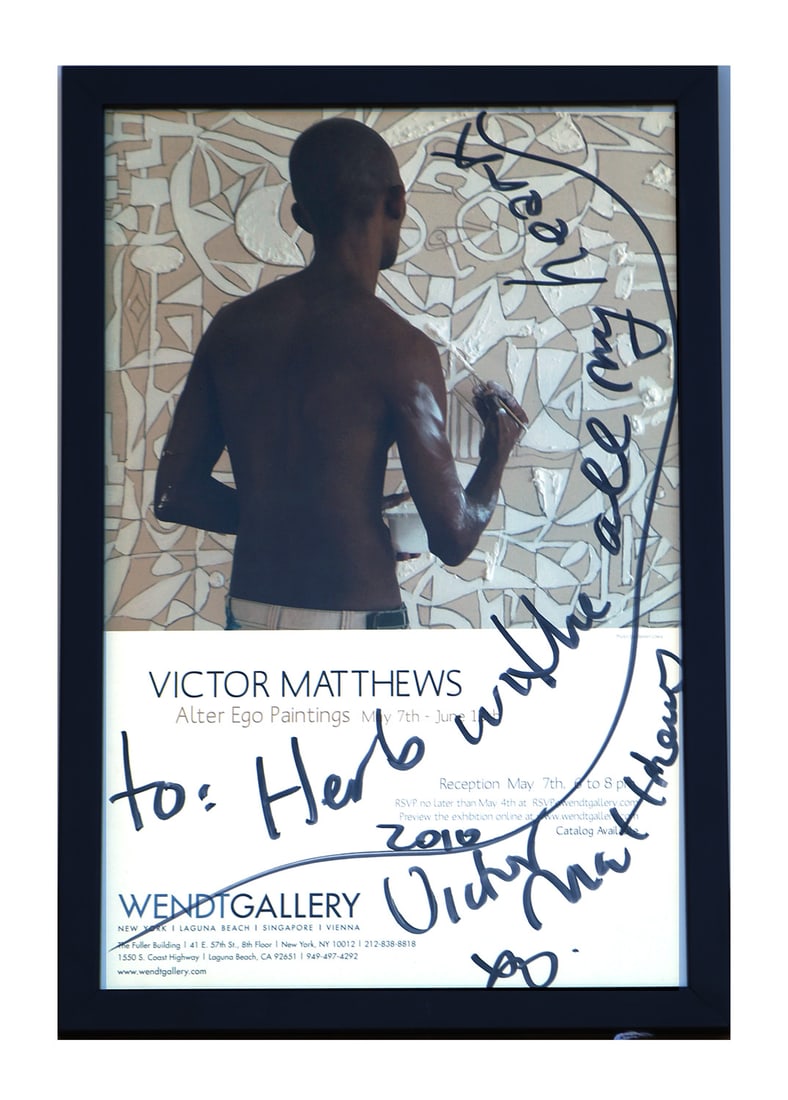 Victor MATTHEWS: Exhibition Poster, Signed (1 of 3)