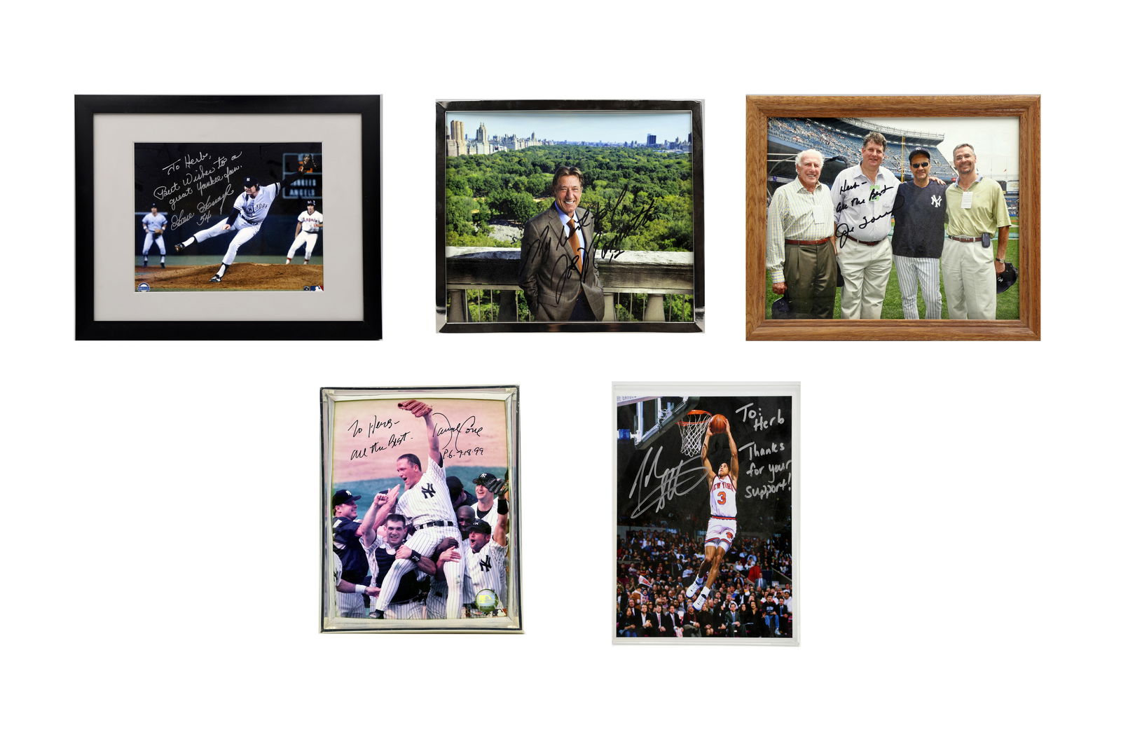 New York City Sports Greats - Five Signed Photographs (1 of 7)