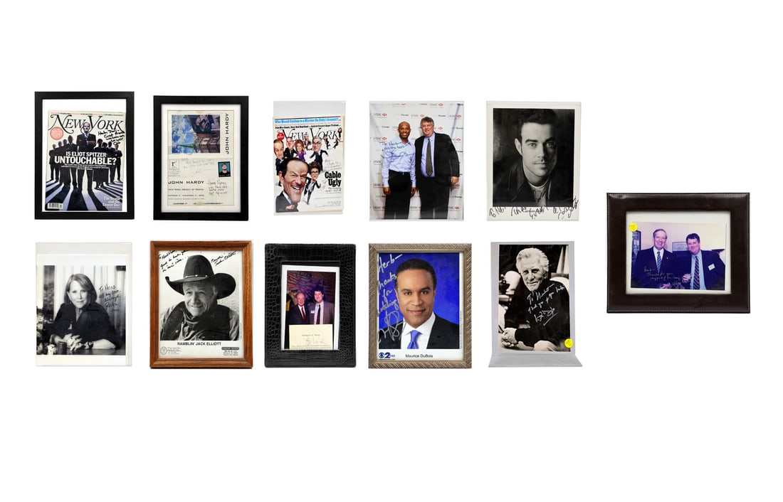 Political Entertainment, Art, & Literary Signed Photos (11) (1 of 13)