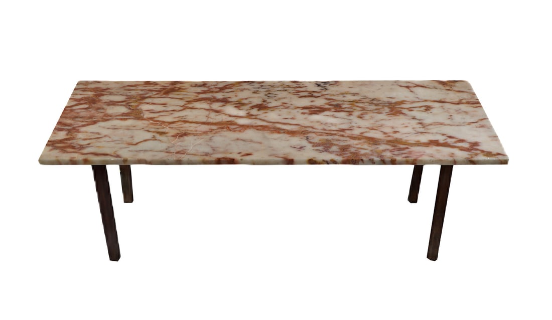 Mid-Century Marble Top Coffee Table (1 of 3)