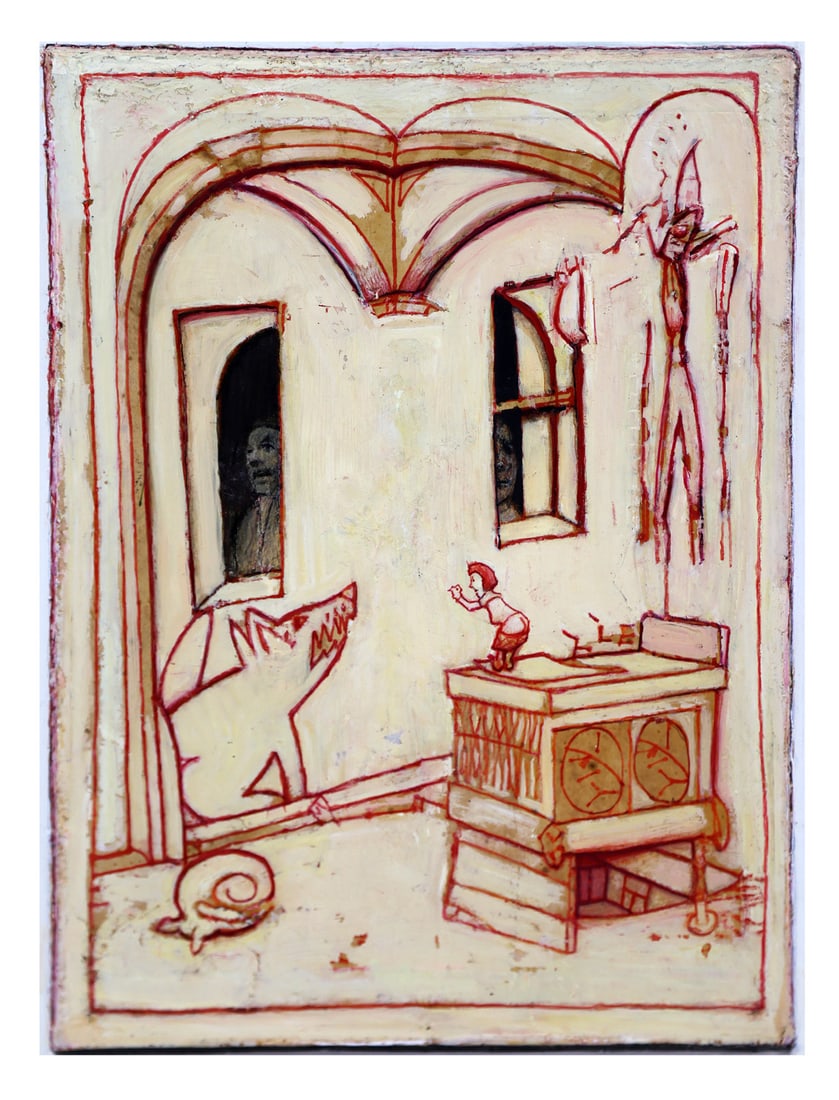 Gregory GILLESPIE: "Saint & Dog" - M/M on Paper (1 of 4)