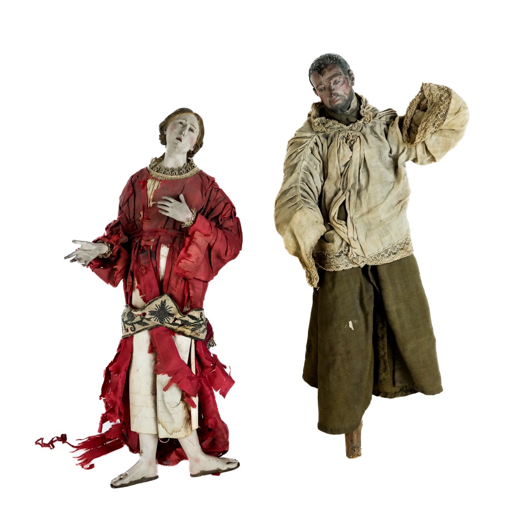 Two Antique Santos-Style Creche Figures (1 of 13)