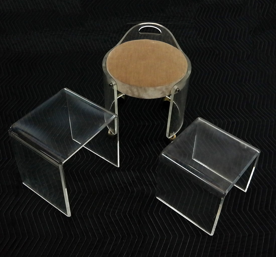 Three 20th C. Modern Lucite Items (1 of 5)