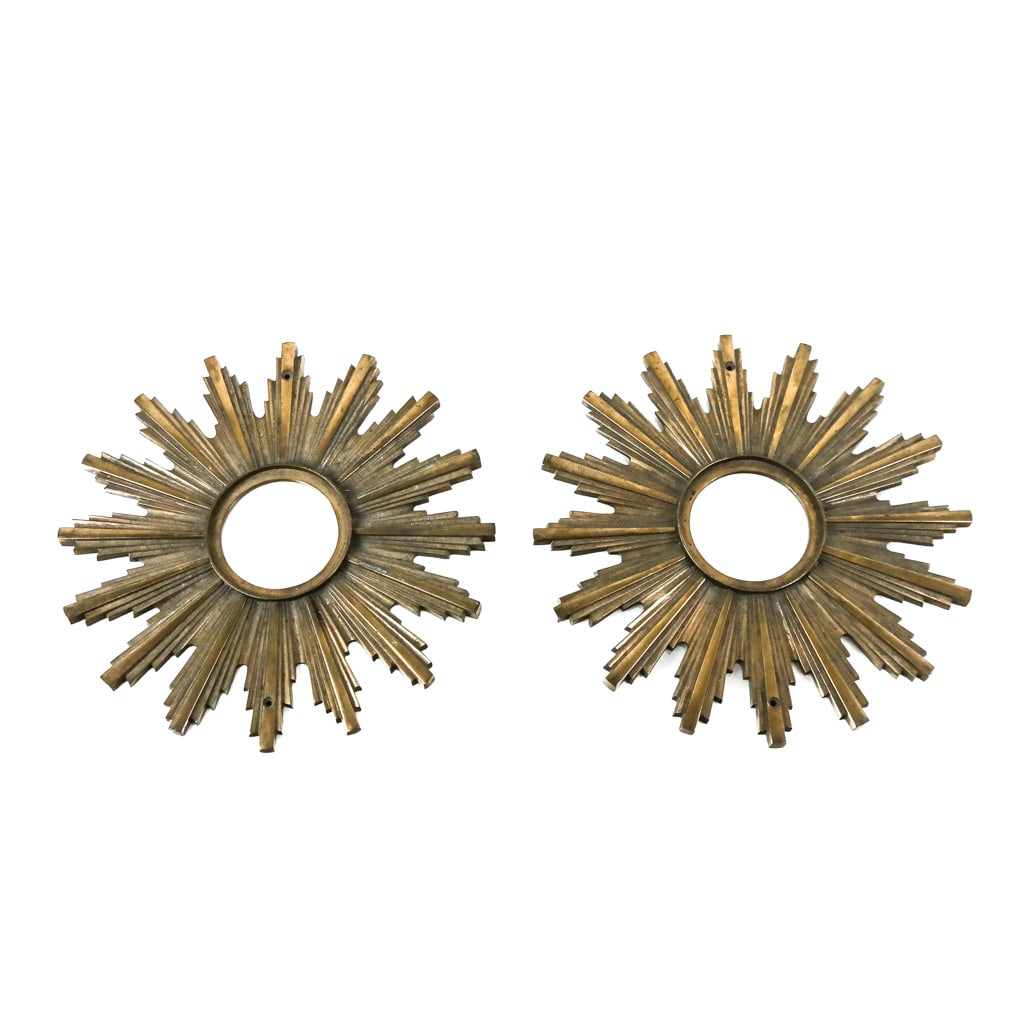 Two Continental Gilt Metal Wall Appliques (1 of 8)