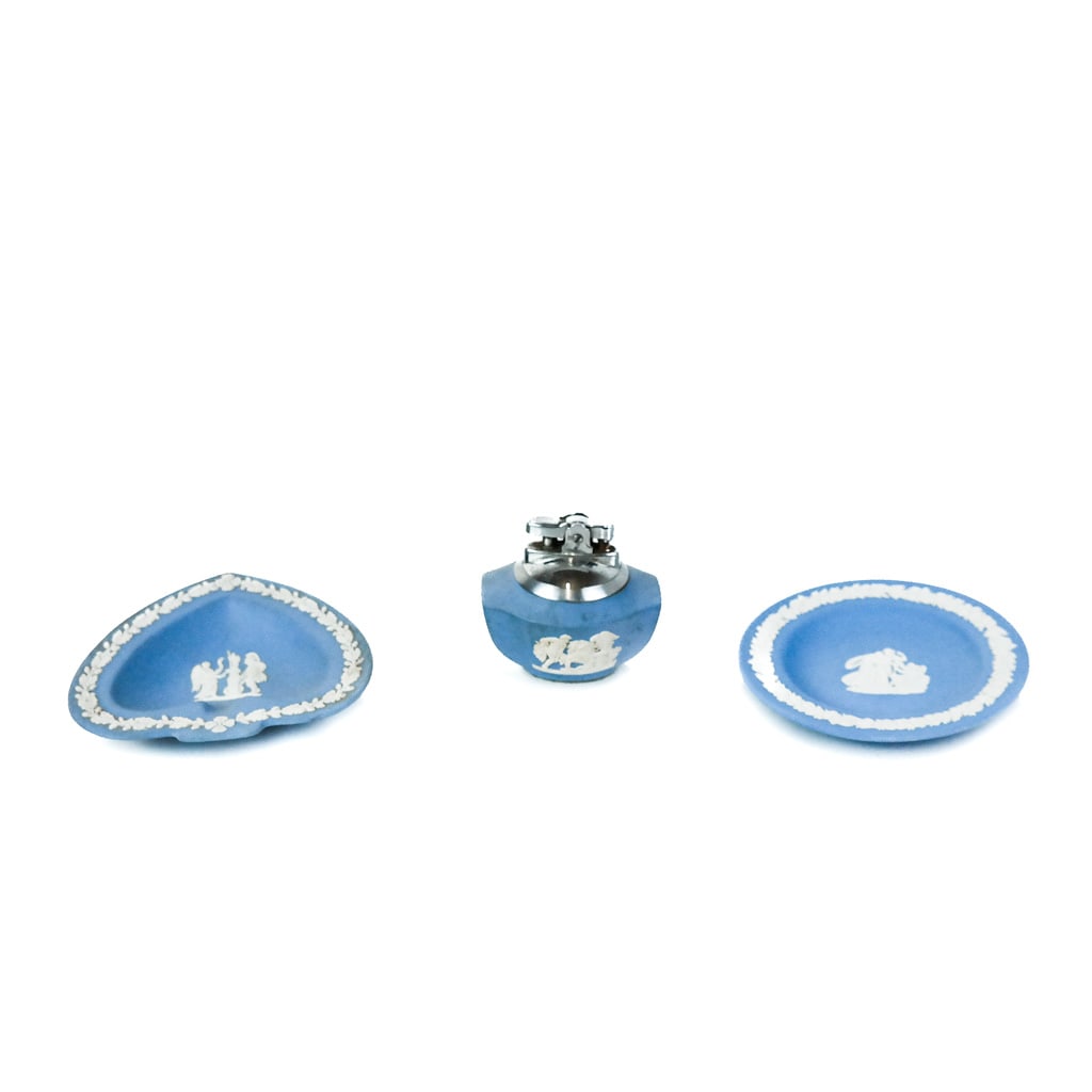 Three Wedgwood English Blue Jasperware Items (1 of 11)