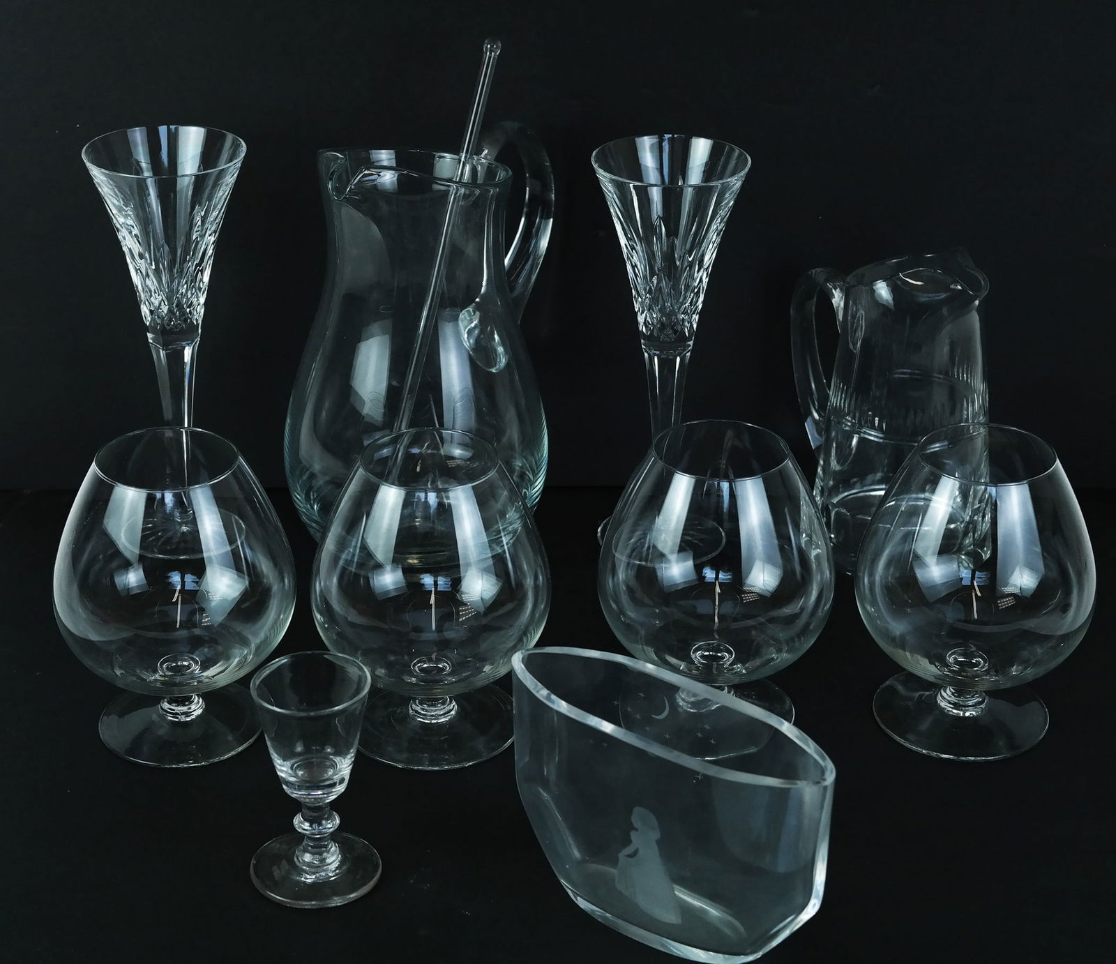 Assorted Glass Table Items (9) (1 of 8)