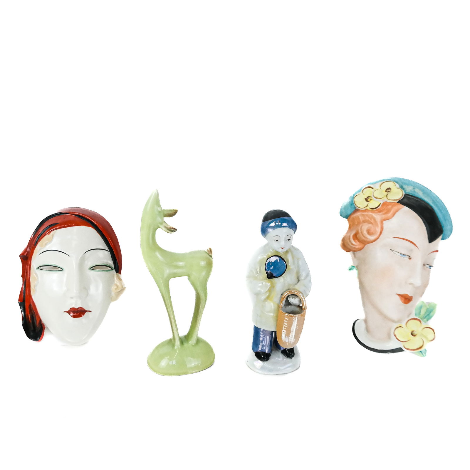 Four Assorted Porcelain Decorations (1 of 10)