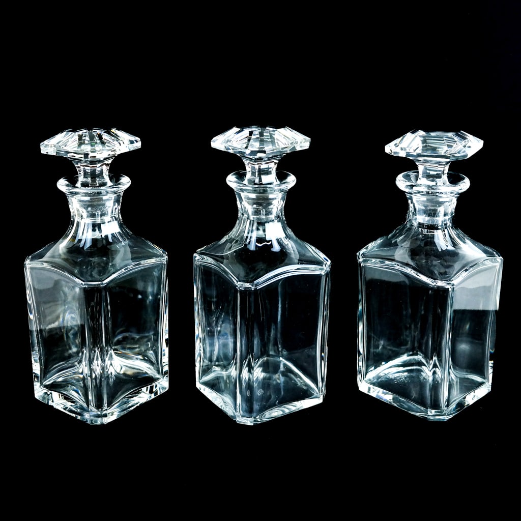 Set of 3 Crystal Decanters by Baccarat (1 of 8)