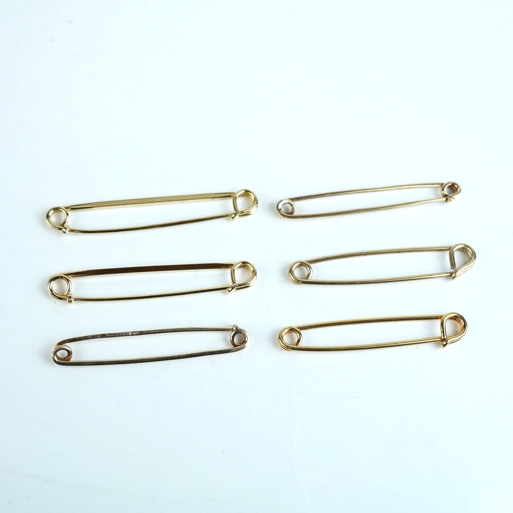 14K Gold Tiffany & Co. Safety Pins, Others (6) (1 of 4)