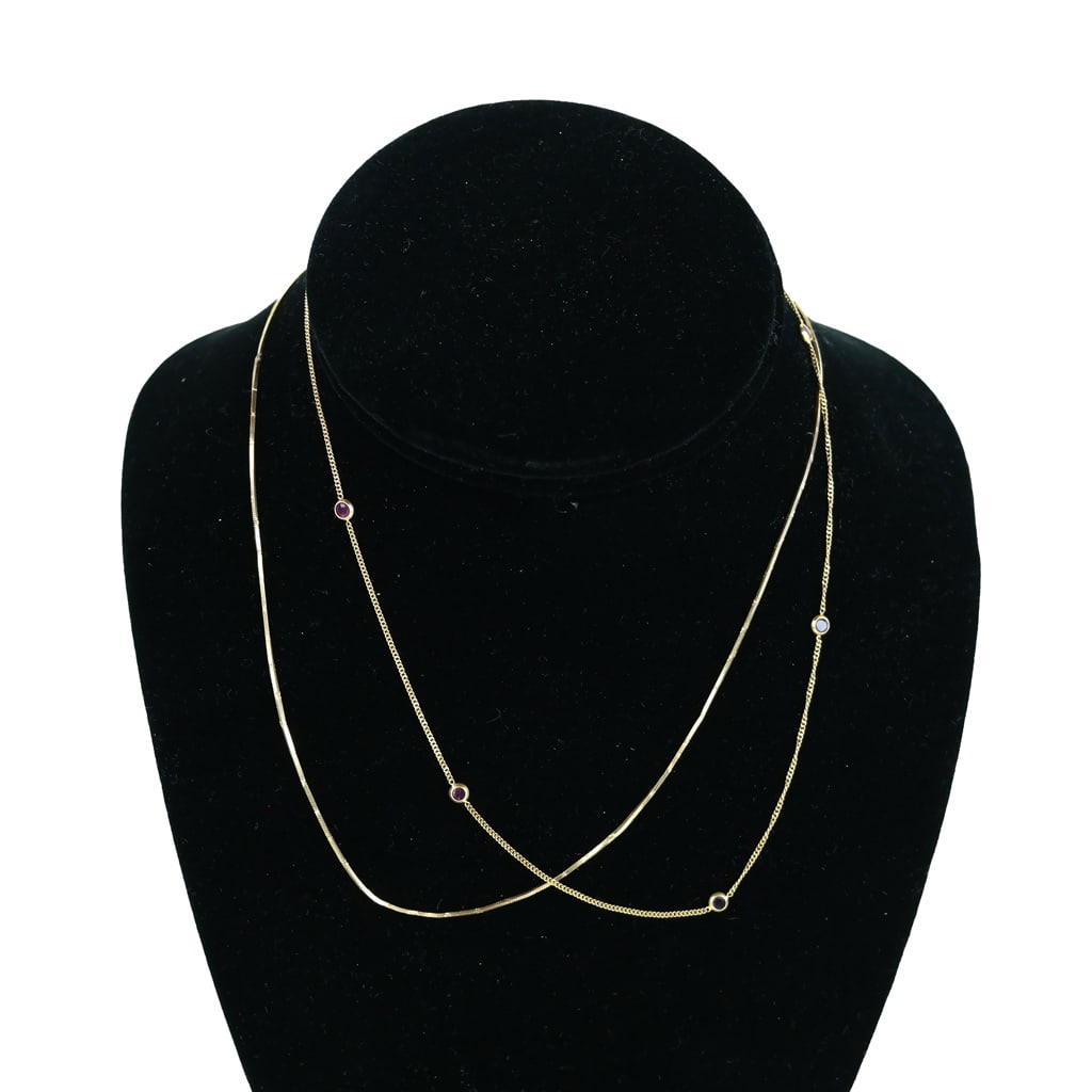 18K Gold Choker & 14K Gold Choker (1 of 11)