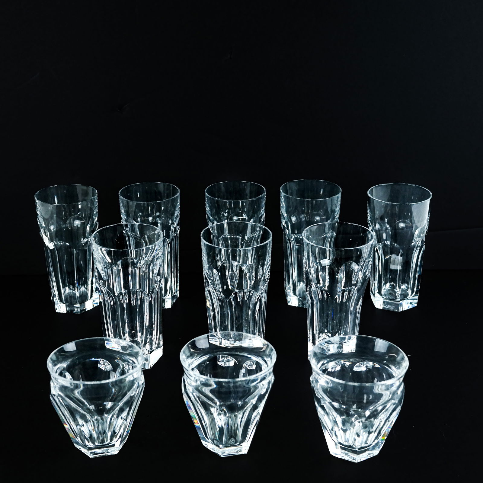 Eleven Baccarat Crystal Stems / Glasses (1 of 9)