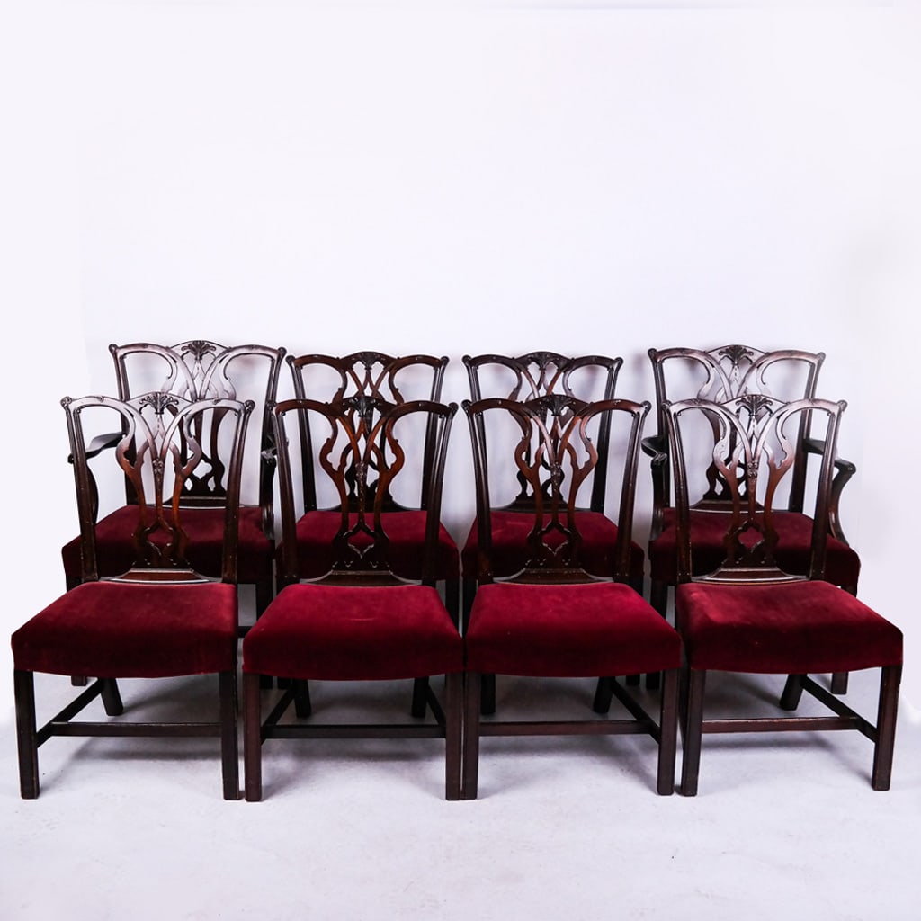 Set of 8 Georgian-Style Dining Chairs (1 of 12)