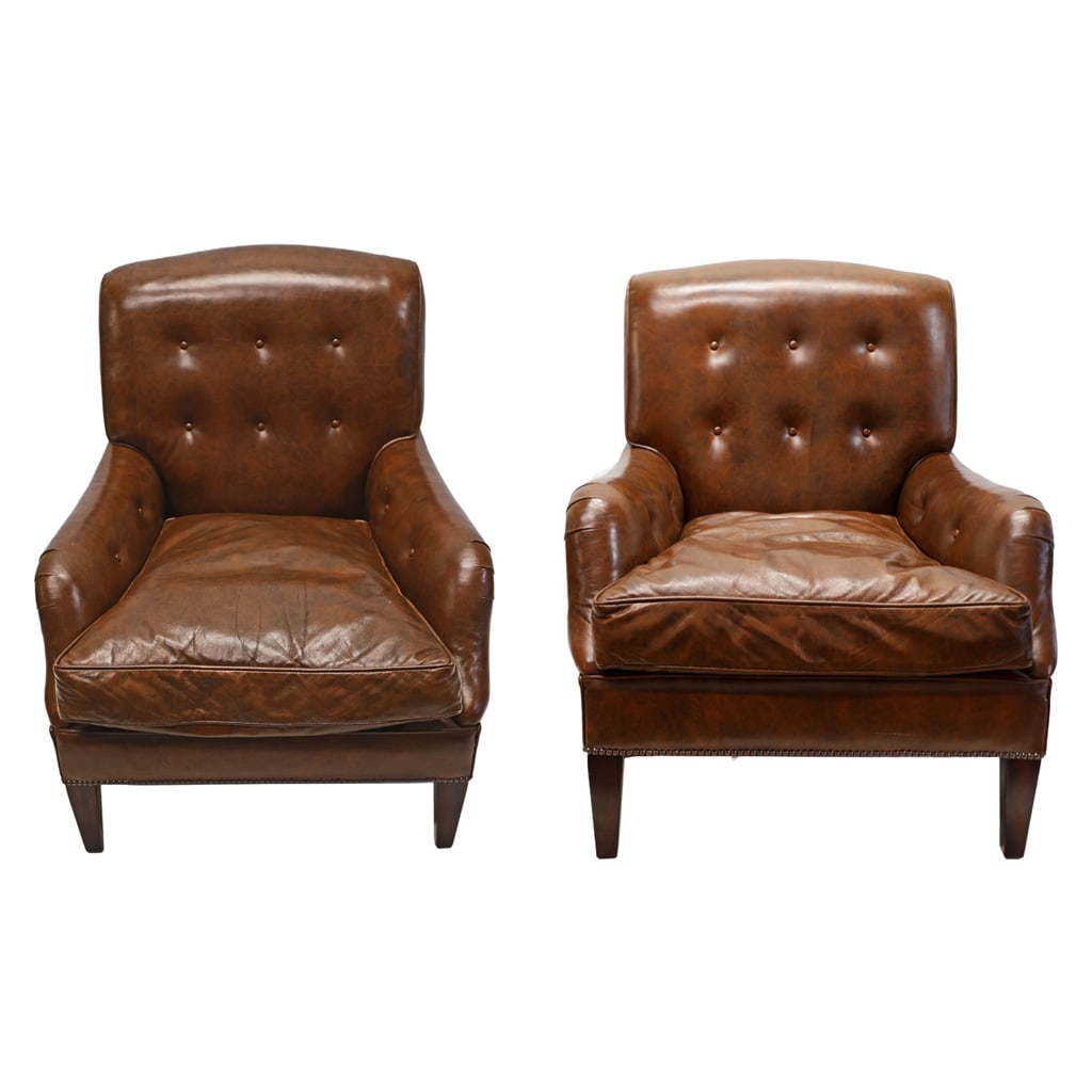 George Smith Brown Tufted Club Chair (1 of 4)