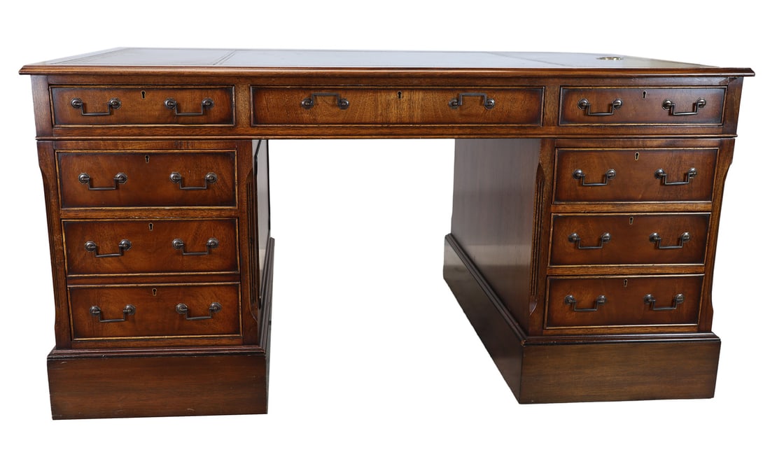 Smith & Watson Georgian-Style Partners Desk (1 of 8)