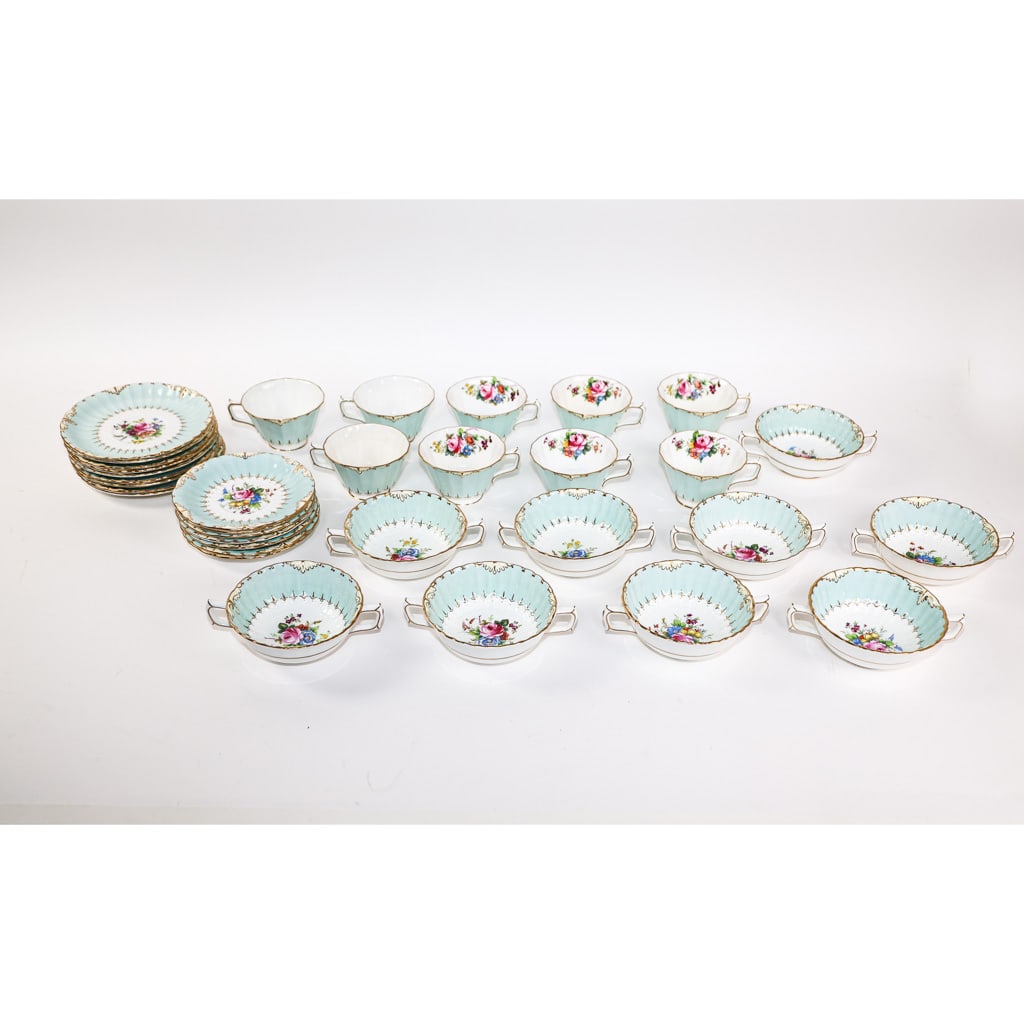 Royal Crown Derby English Porcelain Partial Svc. (1 of 12)