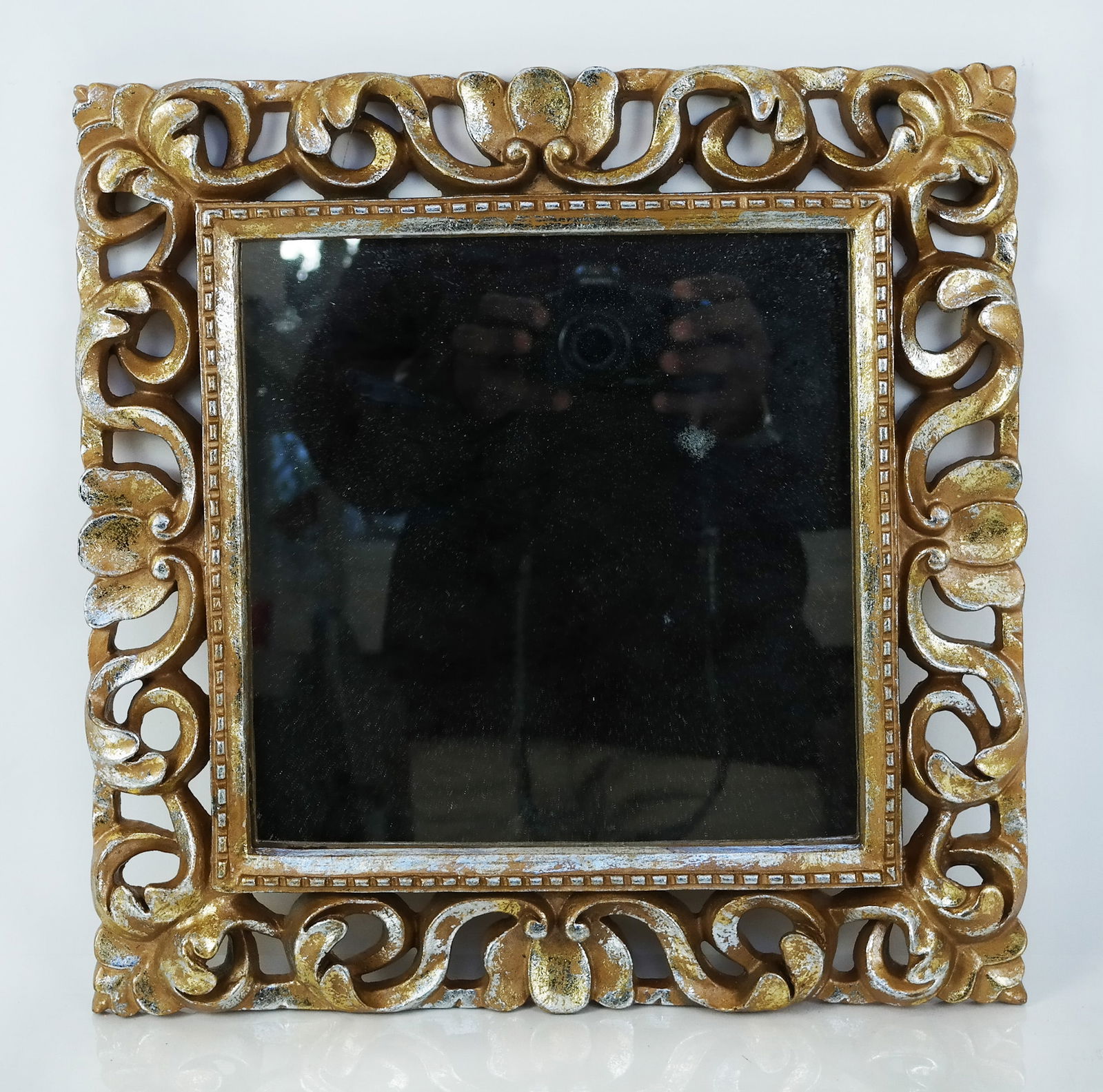Contemporary Gilt Metal Mirror (1 of 4)