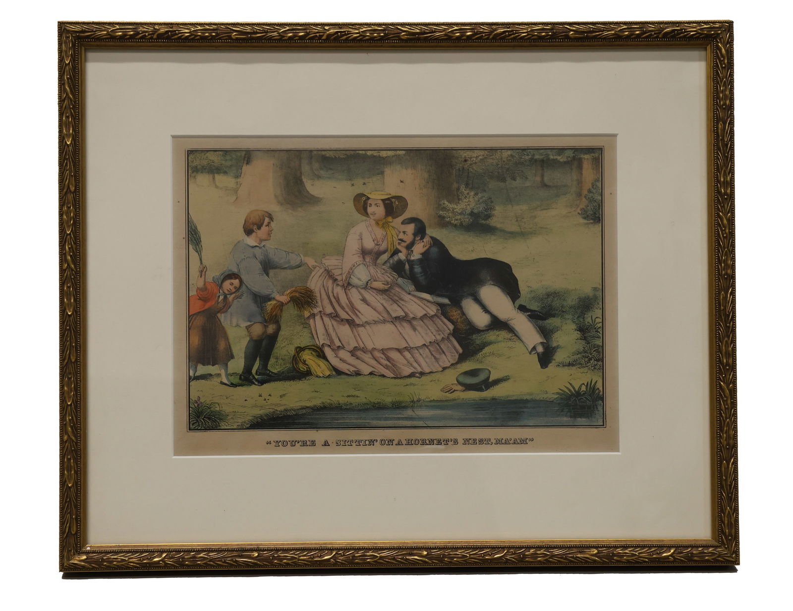 Vintage Framed 20th C. Satirical Print (1 of 4)