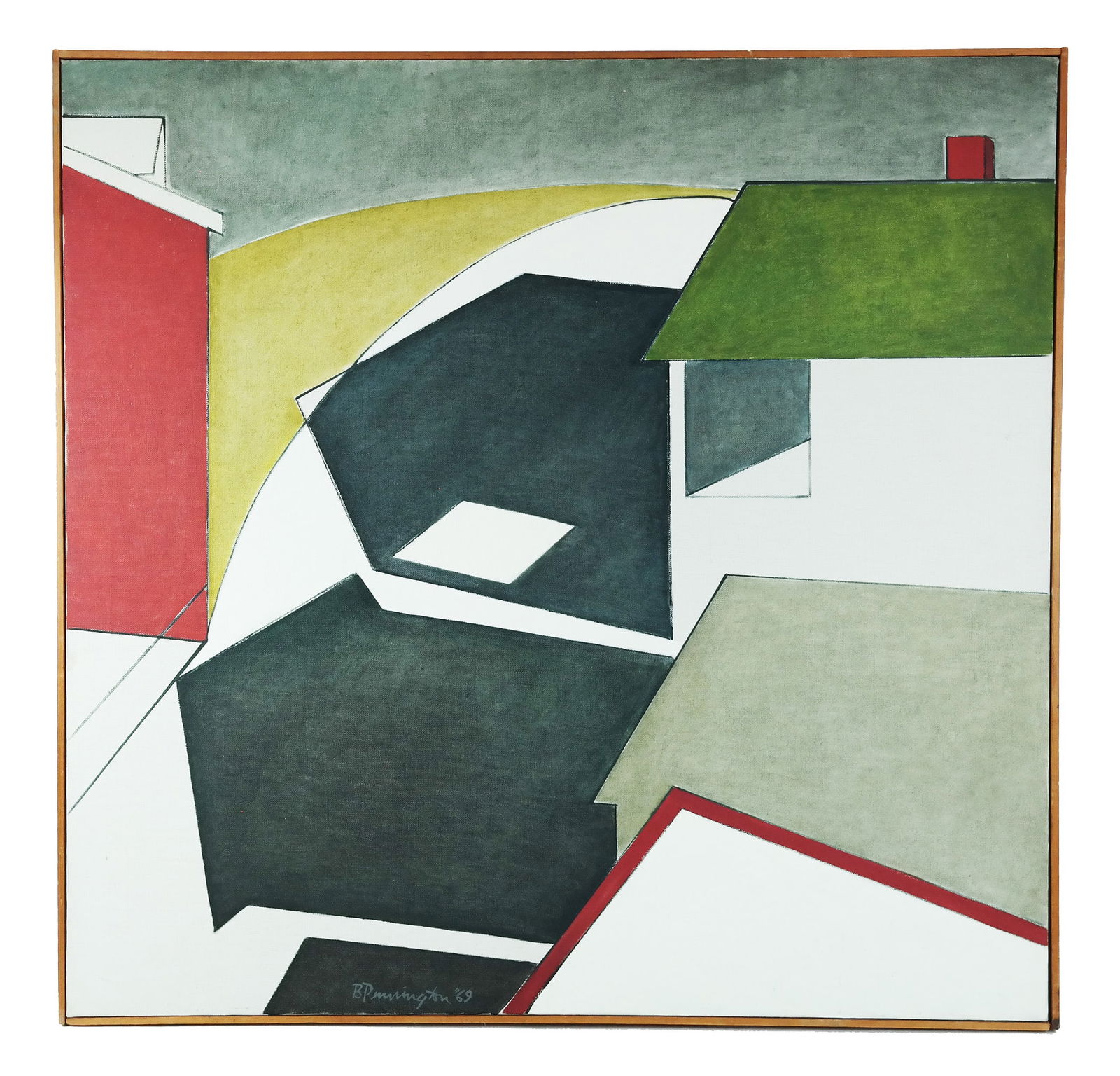 Bruce PENNINGTON: Geometric Abstract - O/C (1 of 9)
