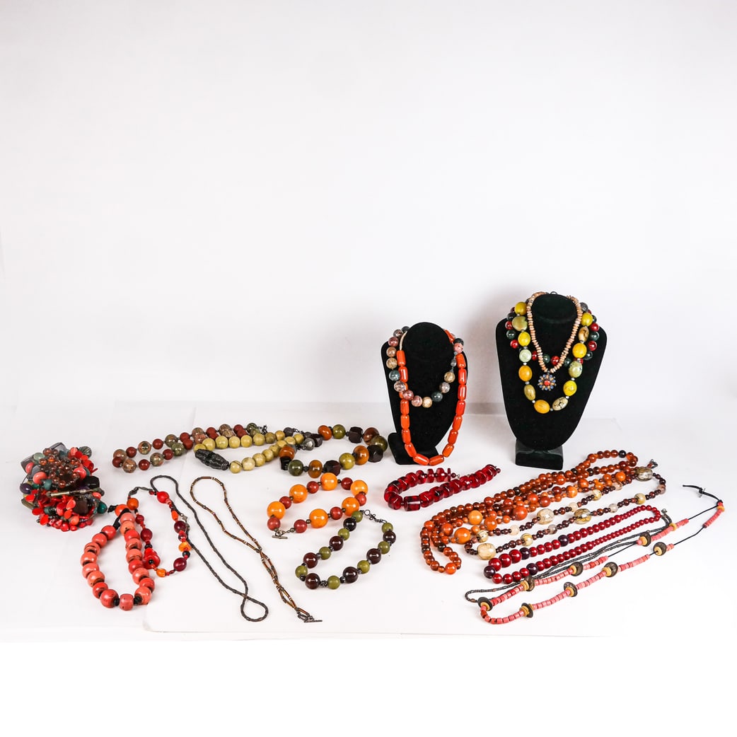 Assorted Large Beaded Necklaces (1 of 9)