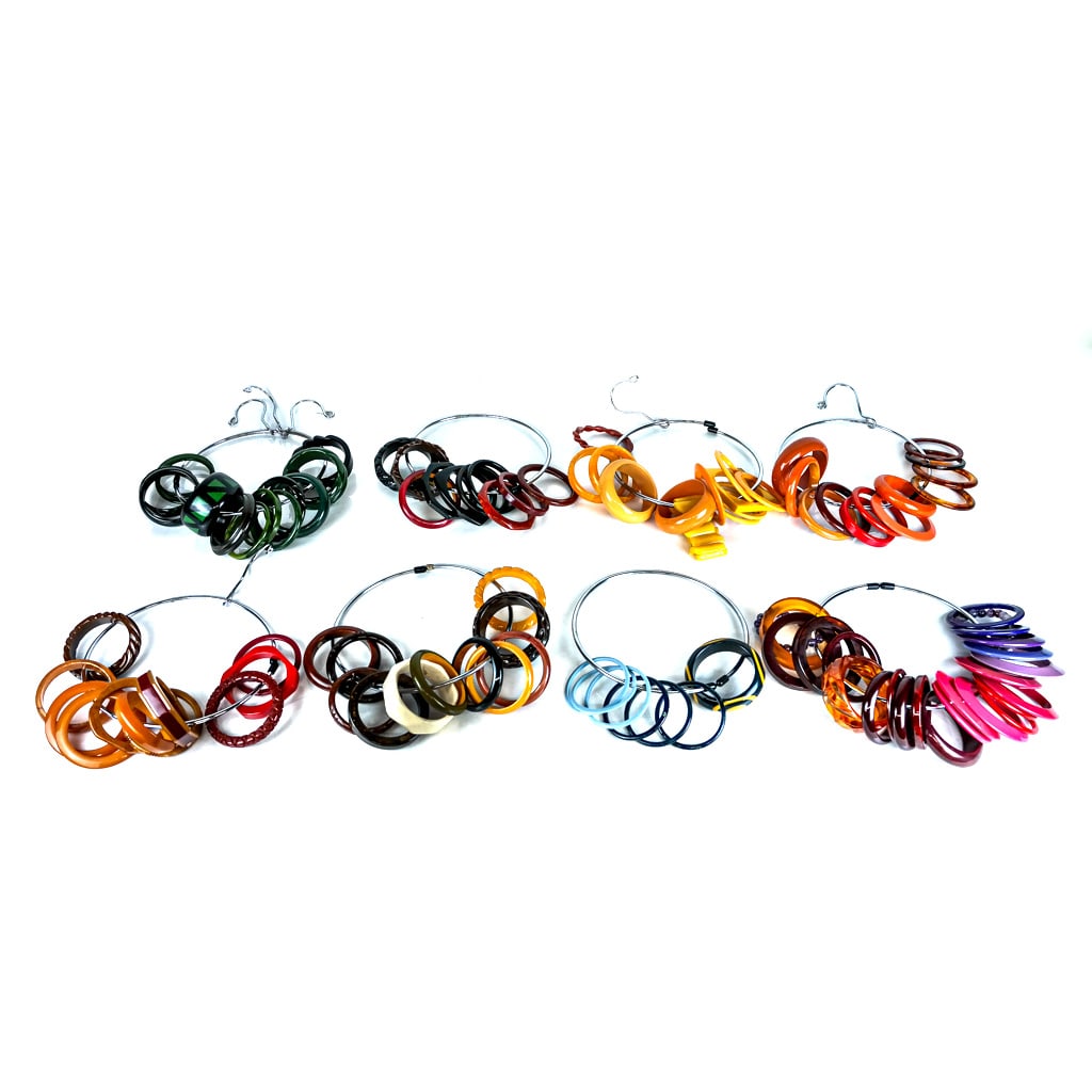 Large Collection of Bakelite Bangle Bracelets (1 of 10)