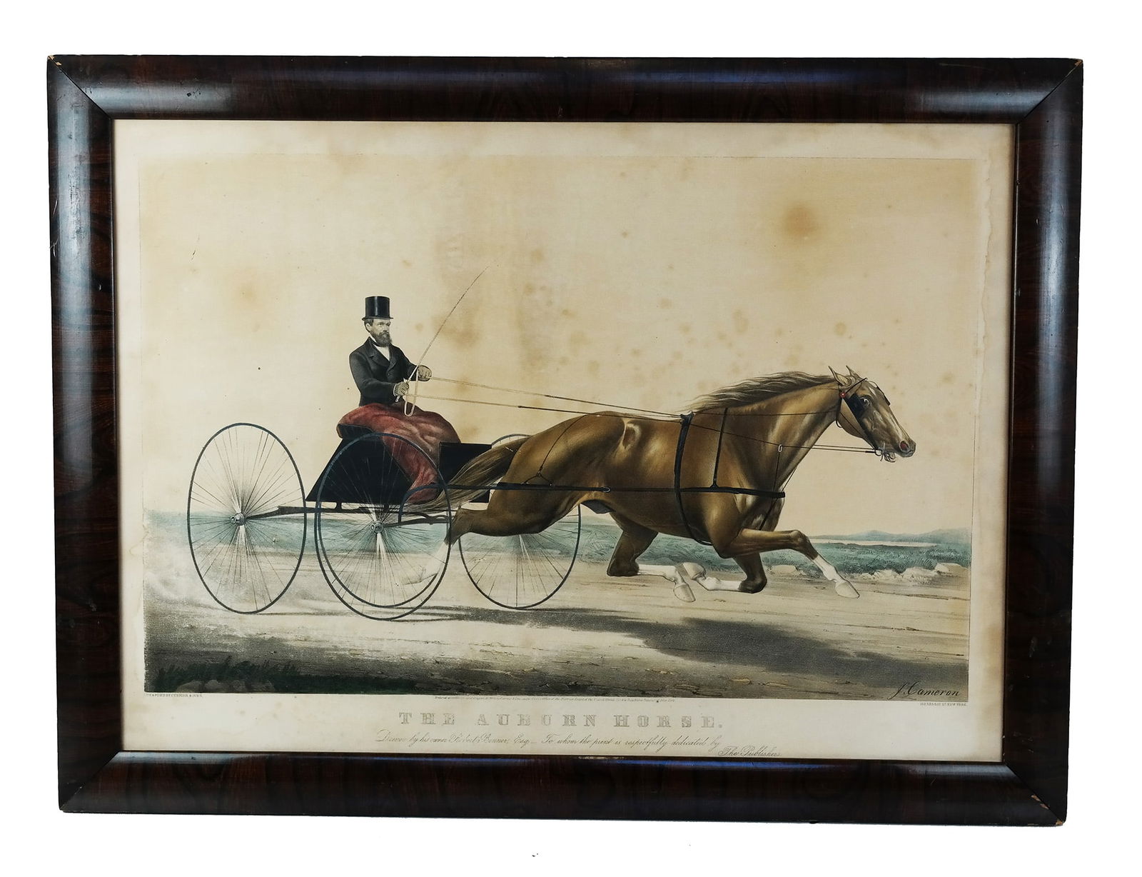 CURRIER & IVES: "Auburn Horse" - Lithograph (1 of 6)