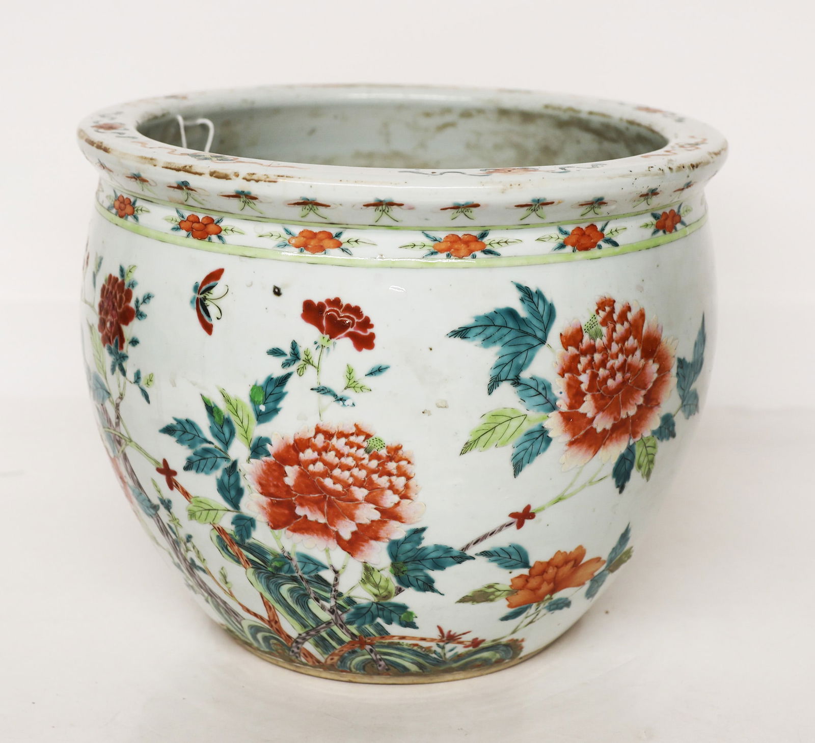 Chinese Polychrome Glazed Ceramic Jardiniere/Fishbowl (1 of 7)