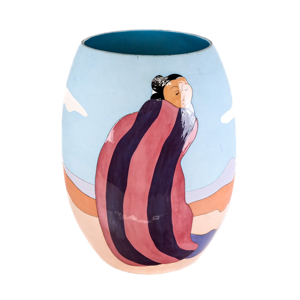 R.C. GORMAN: Vase With Woman (1 of 10)